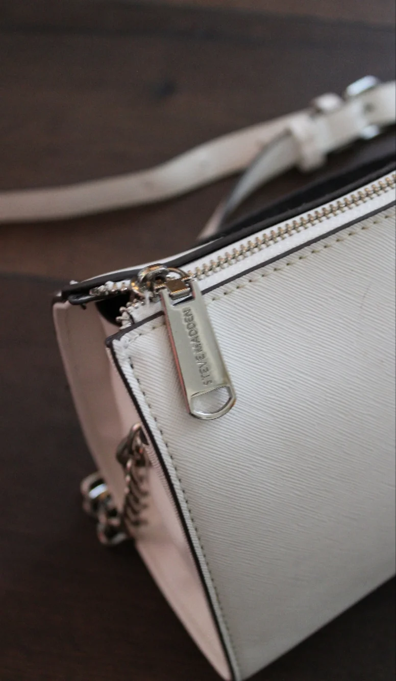Steve Madden Cream Crossbody Bag